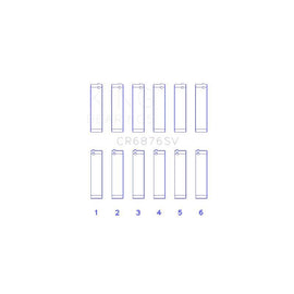 King Engine Bearings Connecting Rod Bearing Set for 2010-2012 Mercedes-Benz GL350 (CR6876SV)