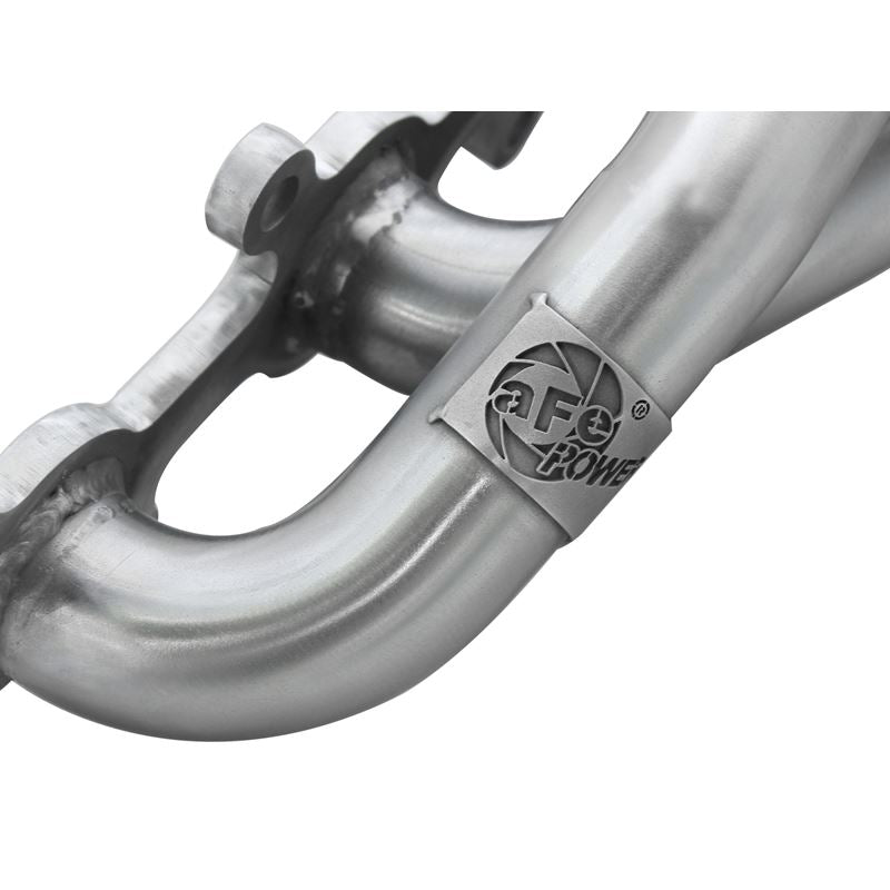 aFe Twisted Steel 409 Stainless Steel Shorty Header (48-43001)