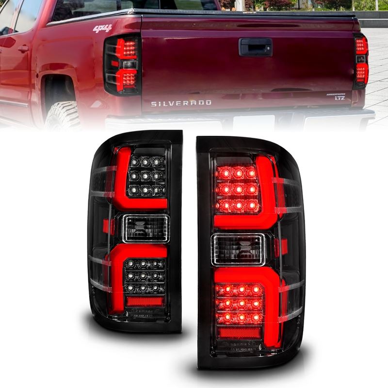 ANZO USA Tail Light Assembly for Silverado 1500/2500/3500, GMC Sierra 3500 HD (311450)