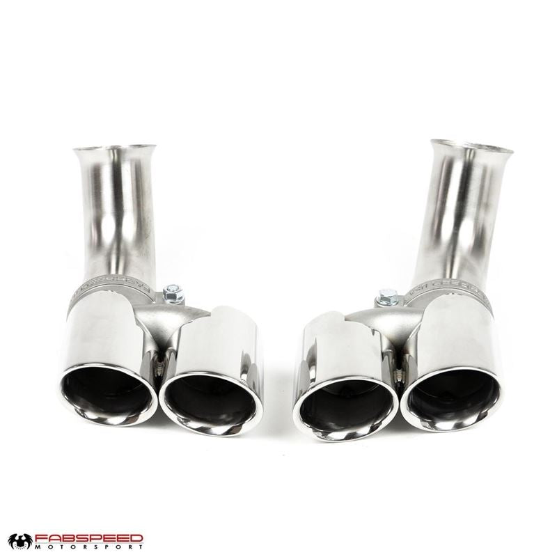 Fabspeed 996 Carrera Deluxe Quad-Style Tips - Short (99-01) (FS.POR.996.QDTSP)