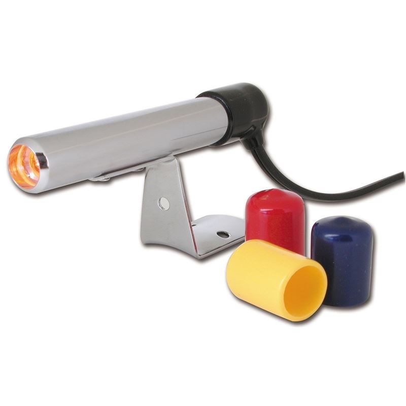 AutoMeter Shift Light - Amber LED - Pedestal - Chrome Quick-Lite Shift-Lite (5329)