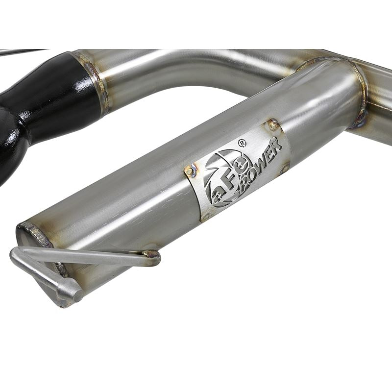 aFe MACH Force-Xp 3 IN 304 Stainless Steel Axle-Back Exhaust System w/Black Tip (49-36302-B)