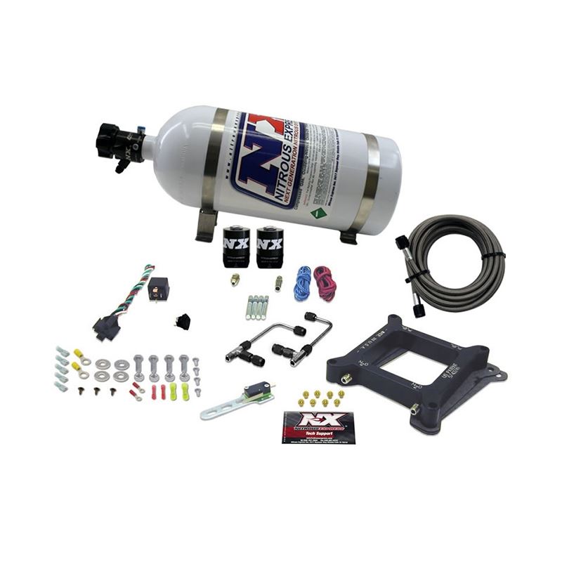 Nitrous Express 4150 Gemini Pro-Power Nitrous Kit (100-500HP) w/10lb Bottle (60540-10)