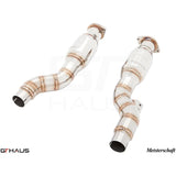 GTHAUS SR pipe (Removes Secondary Cat-converters) SUS Stainless for 2007-2011 Ferrari 599 GTB(FE0213001)