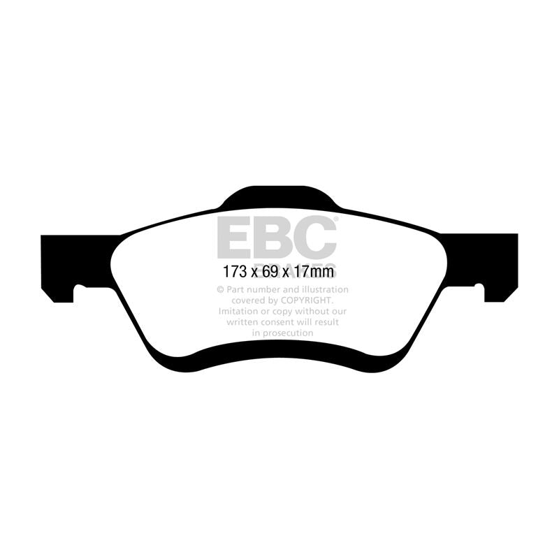 EBC Yellowstuff Street And Track Brake Pads (DP41709/2R)