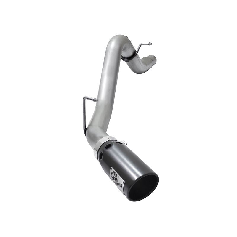 aFe ATLAS 3-1/2 IN Aluminized Steel DPF-Back Exhaust System w/Black Tip (49-04064-B)