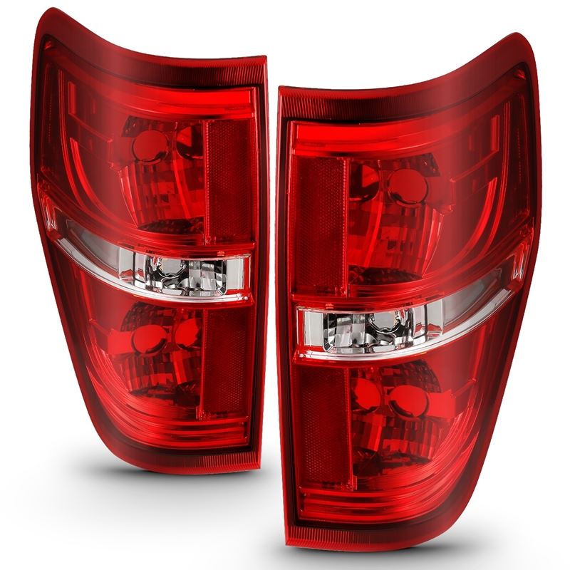 ANZO USA Tail Light Assembly Red/Clear Lens w/o Bulb Pair (311299)