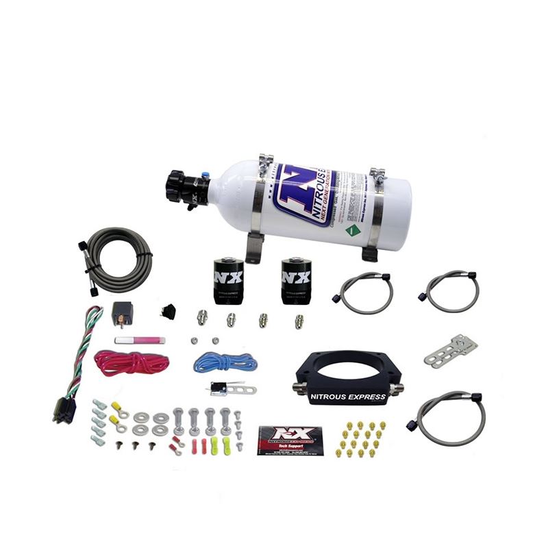 Nitrous Express GM LS 90mm Nitrous Plate Kit (50-400HP) w/5lb Bottle (20934-05)