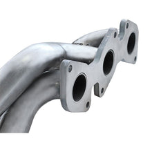 Load image into Gallery viewer, aFe Twisted Steel Header 409 Stainless Steel w/ Cat (48-46001-1HC)