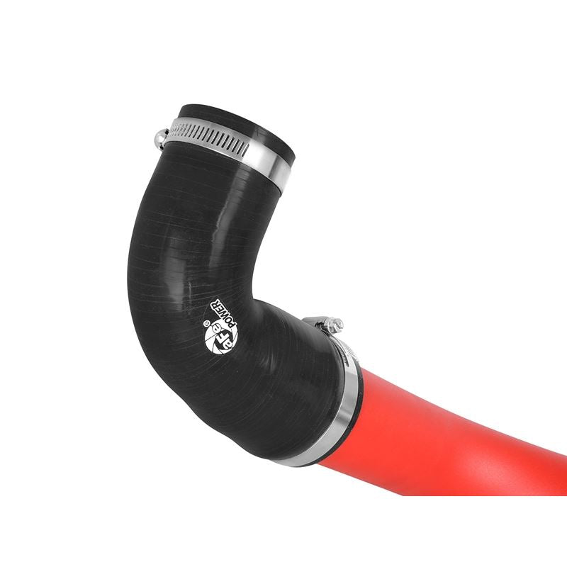 aFe BladeRunner 2-1/2 IN Aluminum Hot Charge Pipe Red (46-20188-R)