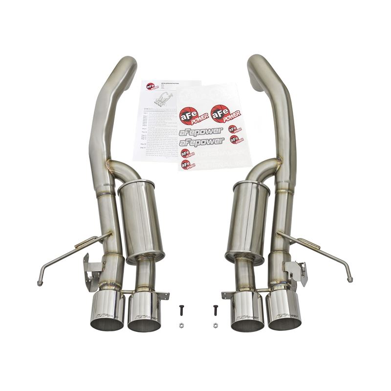 aFe MACH Force-Xp Axle-Back Exhaust System w/ Polished Tips (49-34082-P)