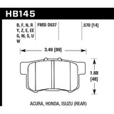 Hawk Performance DTC-70 Brake Pads (HB145U.570)