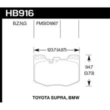 Load image into Gallery viewer, Hawk Performance DTC-60 Disc Brake Pad for 2016-2020 BMW 740i (HB916G.740)