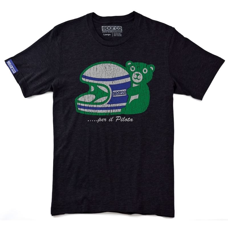 Sparco T-Shirt PILOTA Charcoal Small (SP0120CH1S)