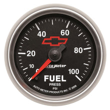 Load image into Gallery viewer, AutoMeter Sport-Comp II GM 52mm 0-100 PSI Full Sweep Electronic Fuel Pressure Gauge (3663-00406)