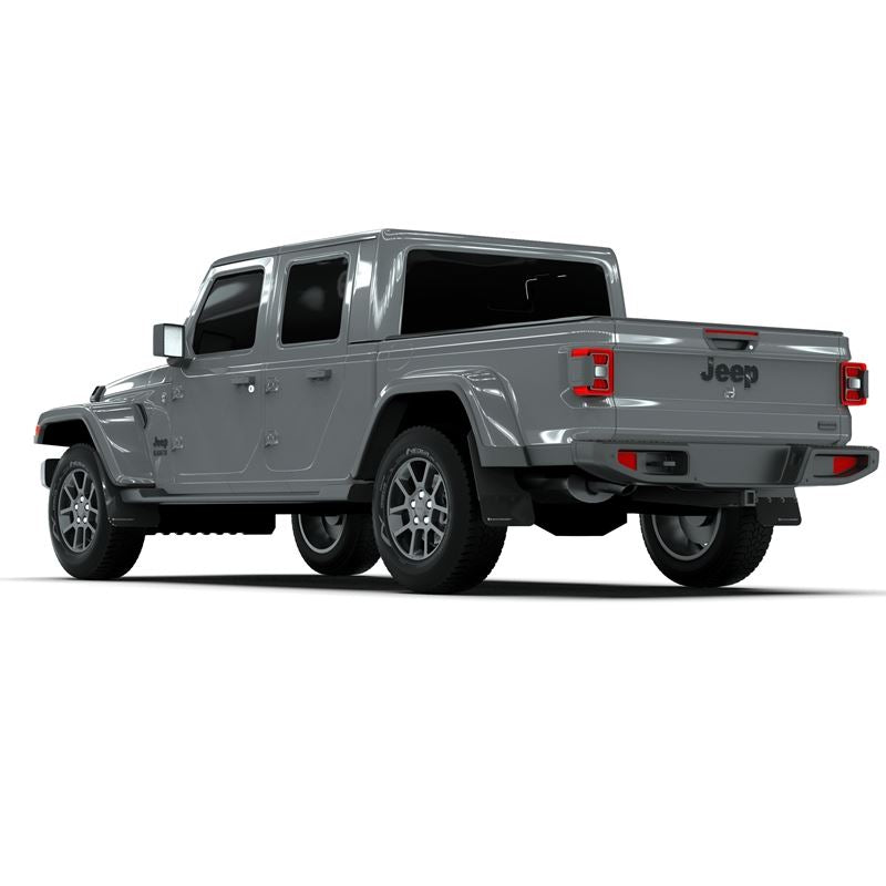 Rally Armor Black Mud Flap/Grey Logo for 2019-22 Jeep JT Gladiator (MF84-BLK-GRY)