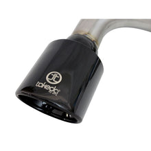 Load image into Gallery viewer, Takeda 2-1/4 to 2-1/2in 304 Stainless Steel Axle-Back Exhaust System w/Black Tip (49-36025-B)