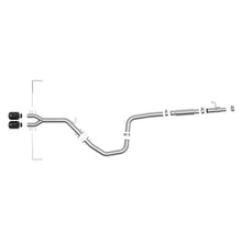 Load image into Gallery viewer, Takeda 3 IN to 2-1/2 IN 304 Stainless Steel Cat-Back Exhaust System w/ Black Tip (49-37011-B)