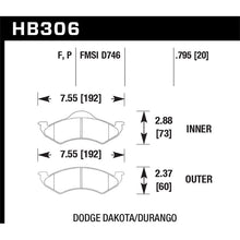 Load image into Gallery viewer, Hawk Performance HPS Brake Pads (HB306F.795)