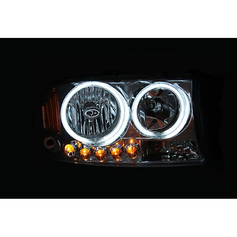 ANZO USA 1997-2004 Dodge Dakota Crystal Headlights Black 1pc (111085)