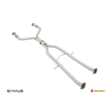 GTHAUS Musa Front Y-Pipe + Cat-Back Mid Pipe Combo Package; Stainless Steel (NI0503006)