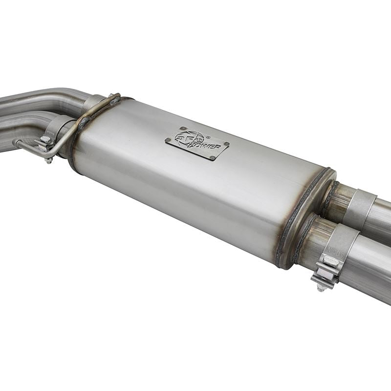 aFe Rebel Series 3 IN 409 Stainless Steel Cat-Back Exhaust System w/Black Tip (49-43091-B)