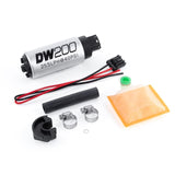 Deatschwerks DW200 series, 255lph in-tank fuel pump w/ install kit (9-201-0766)