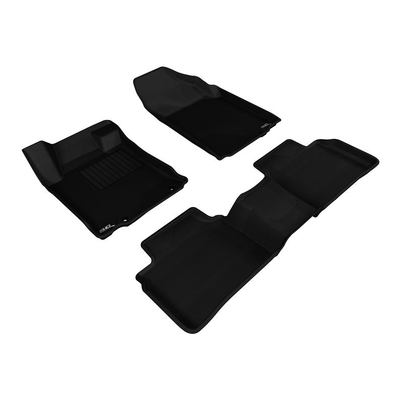 3D Maxpider KAGU Floor Mat, BLACK, 1ST ROW/2ND ROW (L1NS07301509)