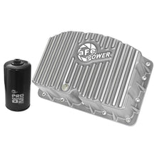 Load image into Gallery viewer, aFe Street Series Engine Oil Pan Raw w/ Machined Fins (46-70320)