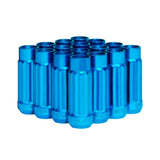 Blox Racing Tuner 12P17 Steel Lug Nuts - Blue, 12x1.25, Set of 16 (BXAC-00144-BL)