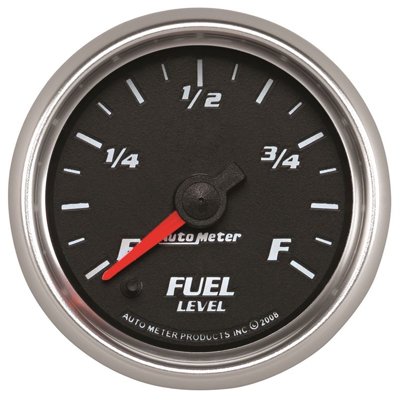 AutoMeter Pro-Cycle Gauge Fuel Level 2 1/16in 0-280 Programmable Black (19609)