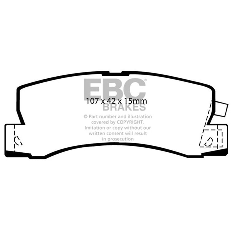 EBC Greenstuff 2000 Series Sport Brake Pads (DP2628)