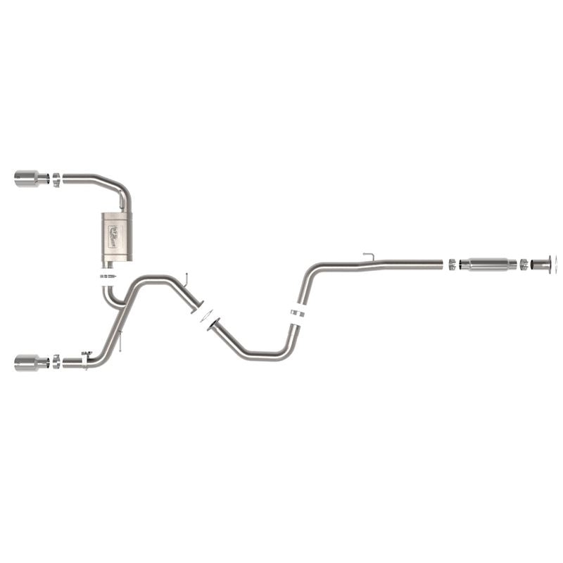 Takeda 3 IN 304 Stainless Steel Cat-Back Exhaust w/ Polished Tips (49-37028-P)