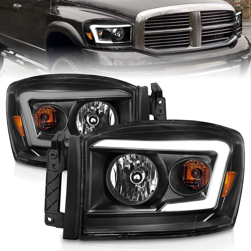 ANZO USA Crystal Headlight Set for 2006-2009 Dodge Ram 1500 (111524)