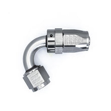 Load image into Gallery viewer, Deatschwerks 8 AN Female Flare Swivel 120-degree Hose End CPE, anodized DW titanium (6-02-0823)