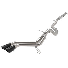 Load image into Gallery viewer, Takeda 2-1/2 IN to 3 IN 304 Stainless Steel Cat-Back Exhaust w/ Black Tip for 2013-2017 Hyundai Veloster(49-37018-B)