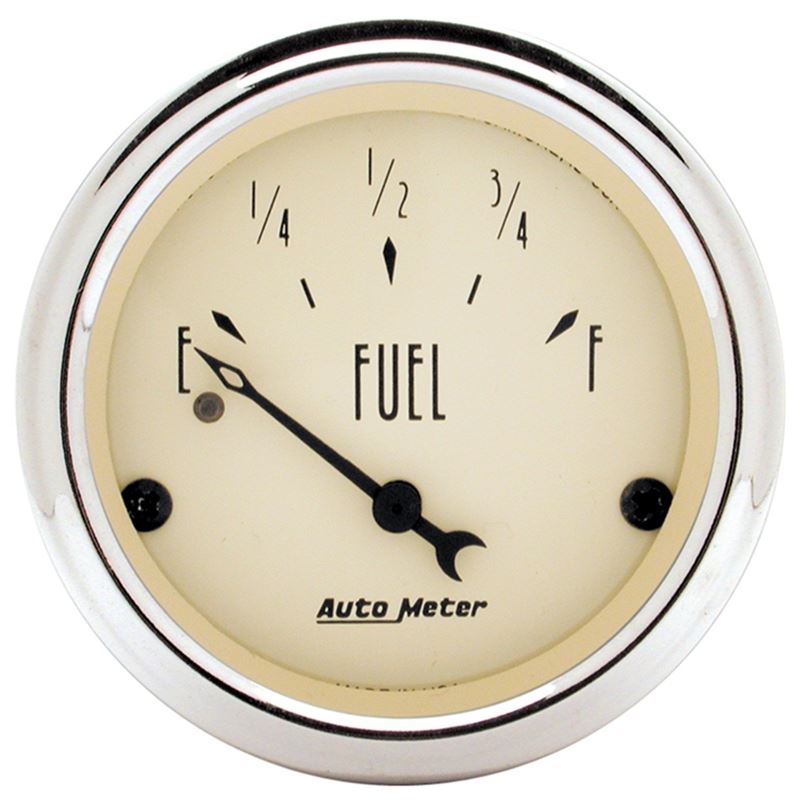 AutoMeter 2in 0 OHMS Empty/30 OHMS Full Antique Beige Fuel Level Gauge (1818)