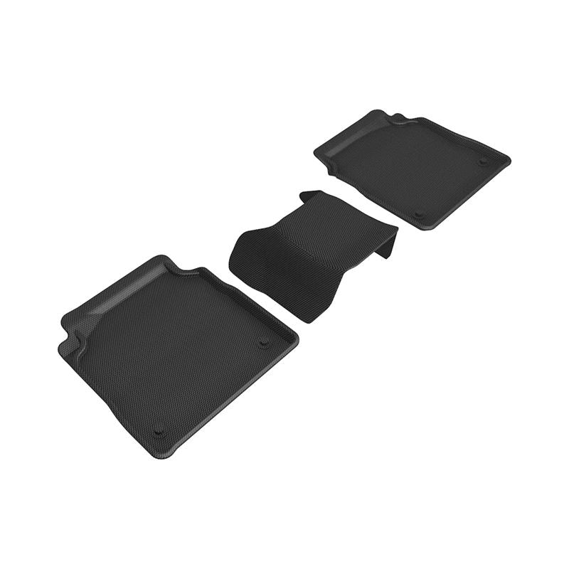 3D Maxpider 18-23 Lexus LS Kagu Black Floor Mats - R2 (L1LX06421509)