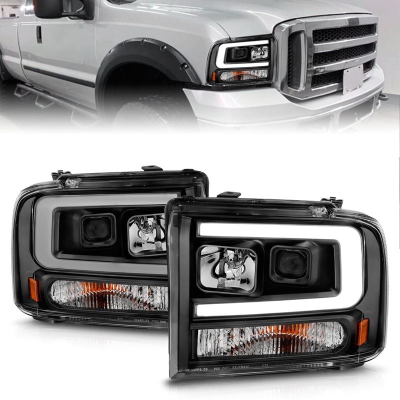 ANZO USA Projector Headlight Set for 2005 Ford Excursion (111551)