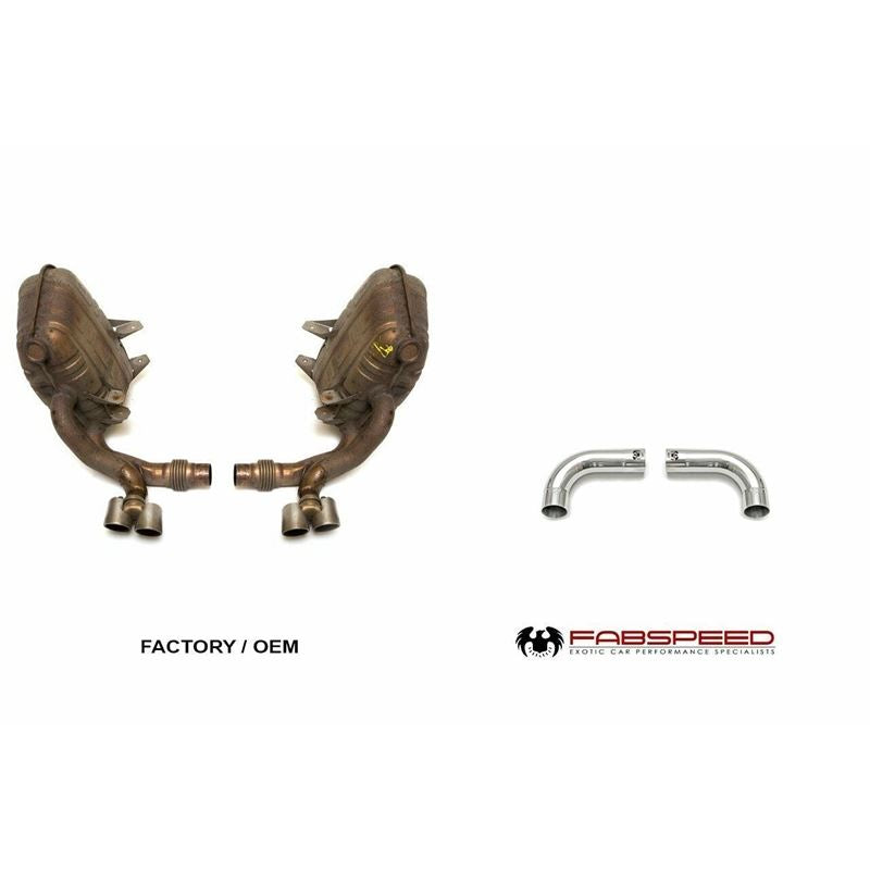 Fabspeed Porsche 997 Carrera Muffler Bypass Pipes (05-08) (FS.POR.997.MB)