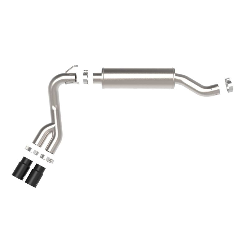 aFe Rebel Series 3-1/2 IN Stainless Steel Cat-Back Exhaust System w/ Black Tip for 2019-2021 Ram 2500(49-42082-B)