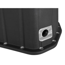 Load image into Gallery viewer, aFe Pro Series Engine Oil Pan Black w/ Machined Fins (46-70342)