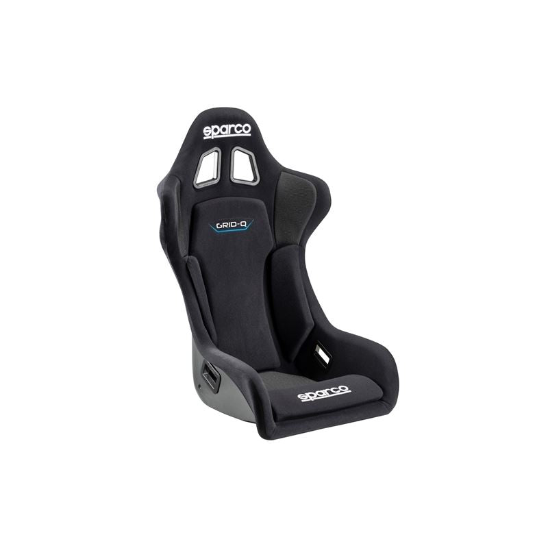 Sparco Grid Q Racing Seats, Black/Black Cloth with Black Stitch (008009RNR)