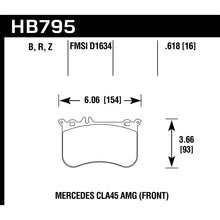 Load image into Gallery viewer, Hawk Performance Performance Ceramic Brake Pads (HB795Z.618)