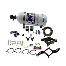 Load image into Gallery viewer, Nitrous Express 4150 Billet Crossbar Stage 6 Nitrous Kit (50-300HP) w/10lb Bottle (60042-10)