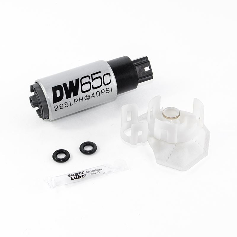 Deatschwerks DW65C 265lph compact fuel pump w/o mounting clips w/install kit (9-651-1026)