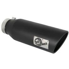 Load image into Gallery viewer, aFe MACH Force-Xp 409 Stainless Steel Clamp-on Exhaust Tip Black (49T40601-B18)