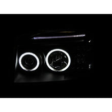 Load image into Gallery viewer, ANZO USA 2001-2004 Nissan Frontier Projector Headlights w/ Halo Black (CCFL) (111172)