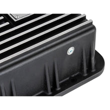 Load image into Gallery viewer, aFe Power Transmission Pan Black w/ Machined Fins (46-70222)