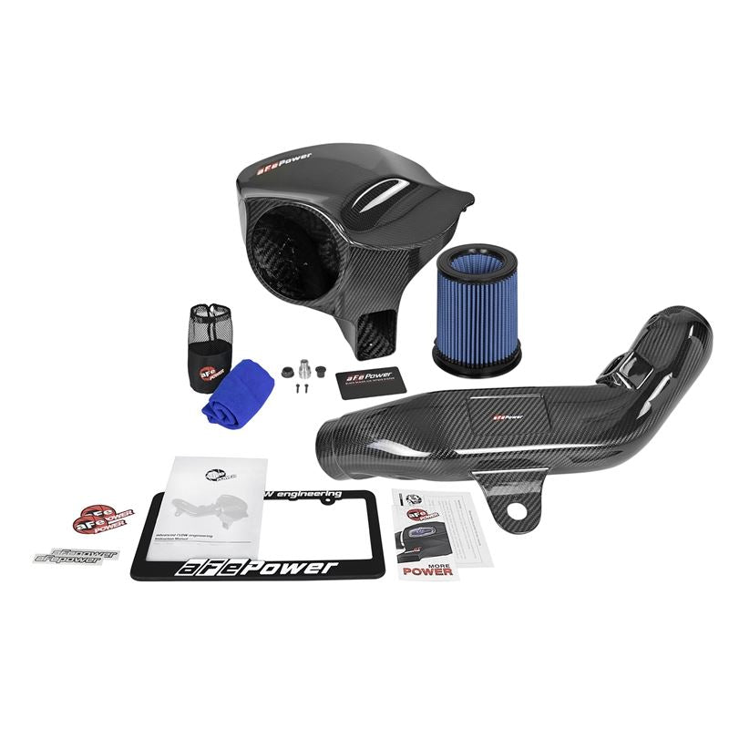 aFe Black Series Stage-2 Carbon Fiber Cold Air Intake System w/ Pro 5R Media (58-10004R)